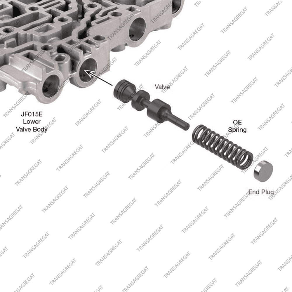 Клапан регулировки смазки гидротрансформатора (тип 1, ремонтный)