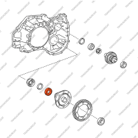 Подшипник дифференциала (тип 1, 40x68x15.5/22.5, роликовый)